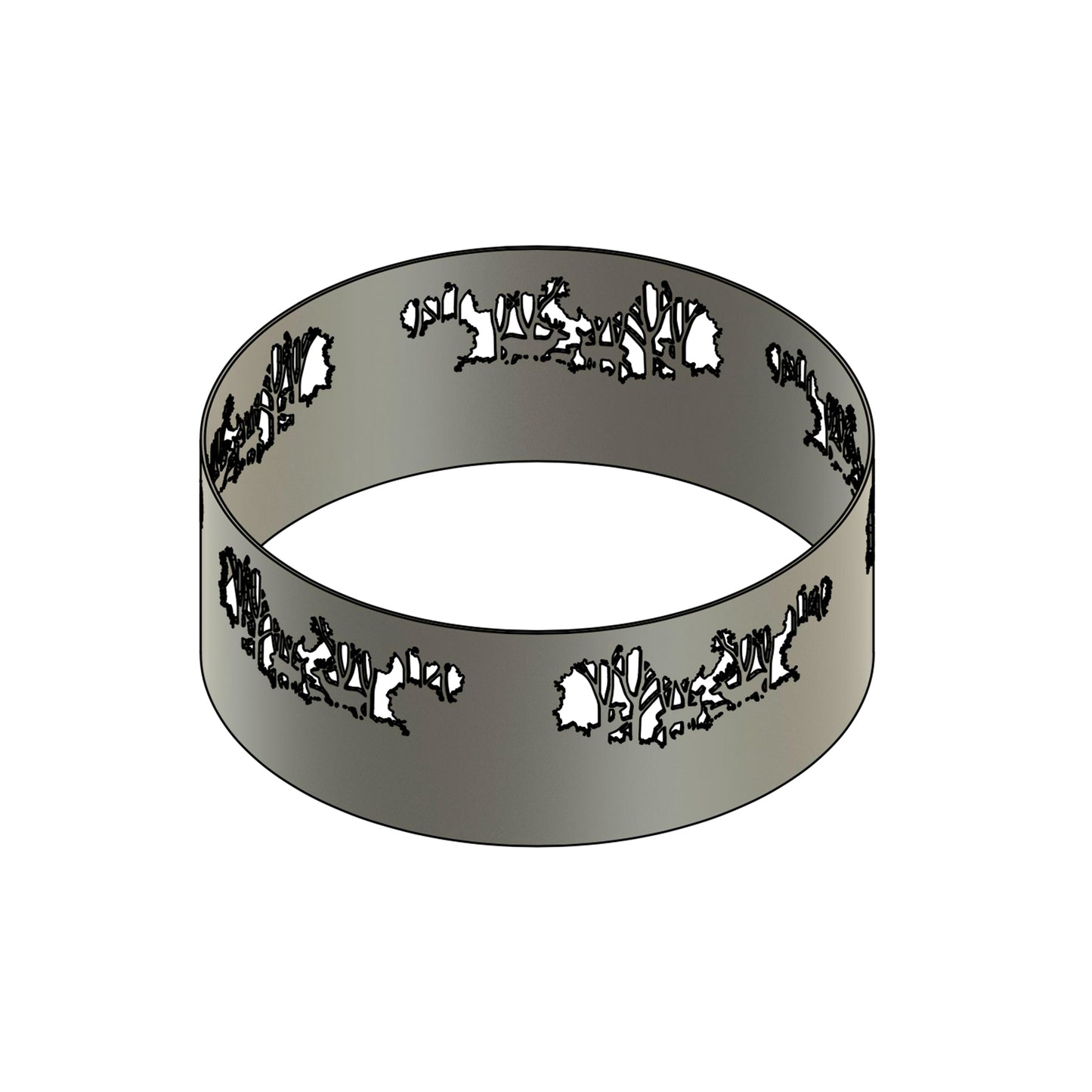 31" Deer Art Fire Ring