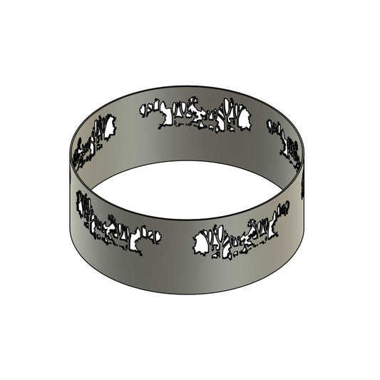 31" Deer Art Fire Ring
